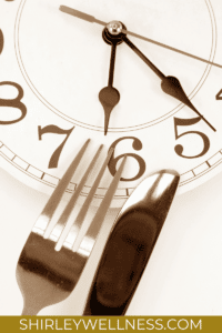 knife and fork and clock