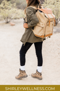 walking to lose weight with backpack